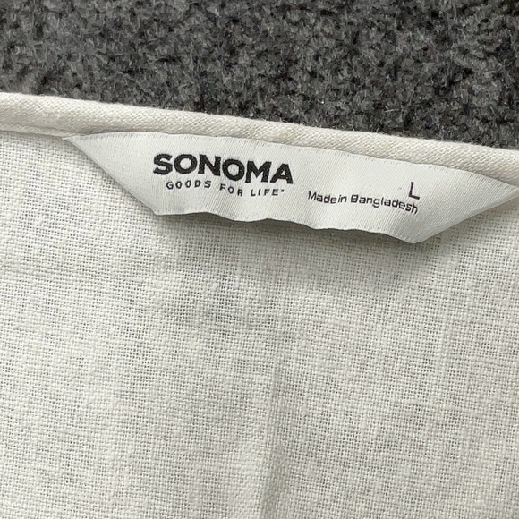 Sonoma White Blouse with Geometric Embroidery - Picture 5 of 6